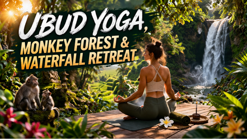 Ubud Yoga, Monkey Forest & Waterfall Retreat